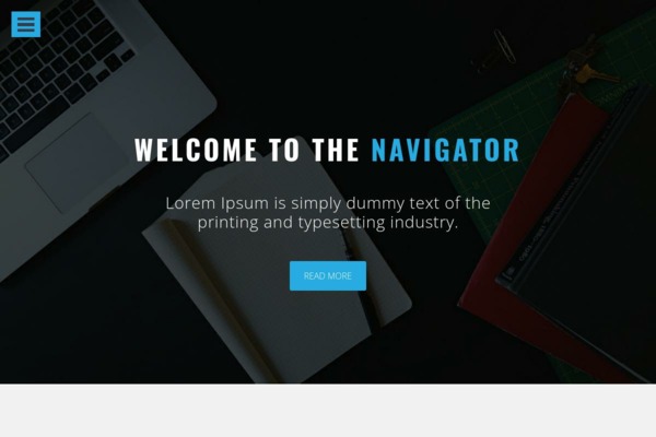 Шаблон для сайта Navigator - One Page Material Design Bootstrap Theme