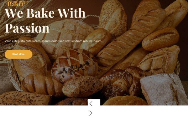 Шаблон для сайта Baker - Bakery Website Template