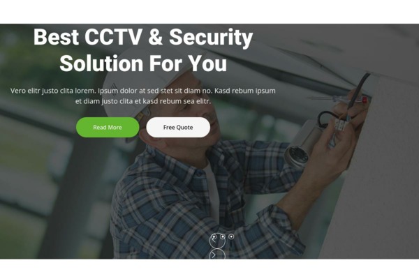 Шаблон для сайта Securex - CCTV Camera Website Template
