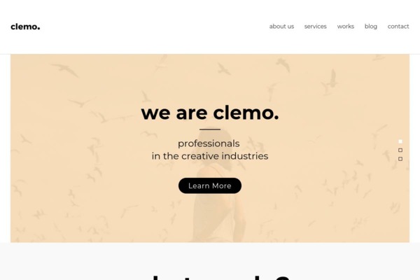 Шаблон для сайта Clemo – Free HTML5 Multipurpose Portfolio Page Template