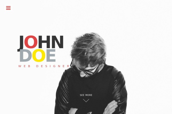 Шаблон для сайта John Doe - Professional web designer and photographer