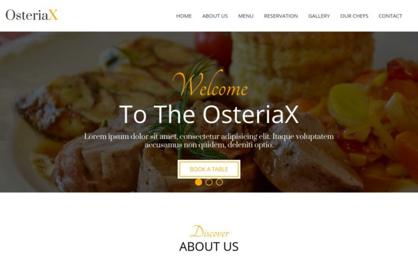 Шаблон для сайта OsteriaX | Home
