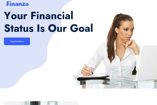 Шаблон для сайта Finanza - Financial Services Website Template