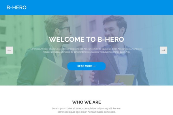 Шаблон для сайта B-Hero : Home