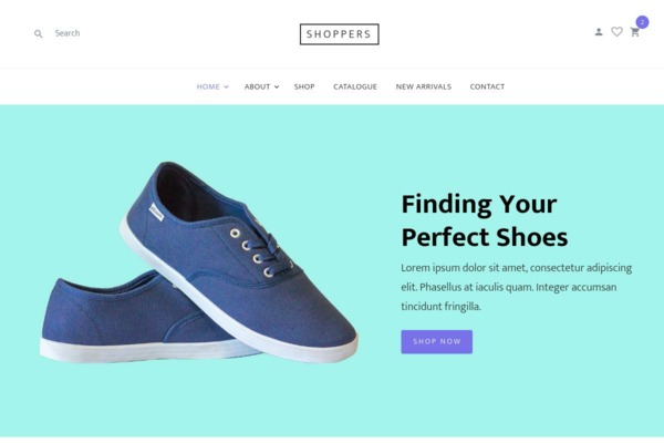Шаблон для сайта Shoppers — Colorlib e-Commerce Template
