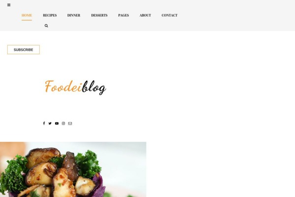 Шаблон для сайта Foodeiblog | Template