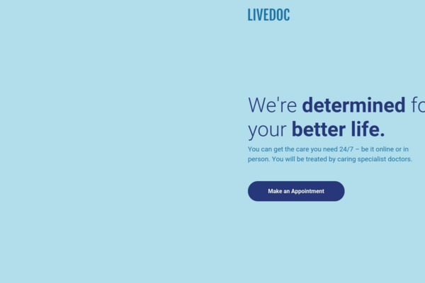 Шаблон для сайта Livedoc | Landing, Responsive & Business Templatee