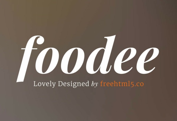 Шаблон для сайта Foodee — 100% Free Fully Responsive HTML5 Template by FREEHTML5.co