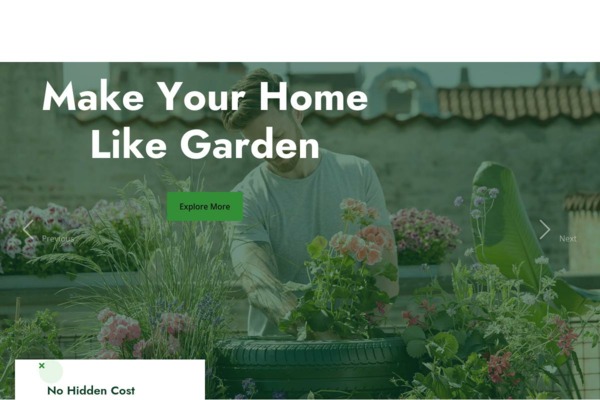 Шаблон для сайта Gardener - Gardening Website Template