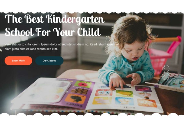 Шаблон для сайта Kider - Preschool Website Template
