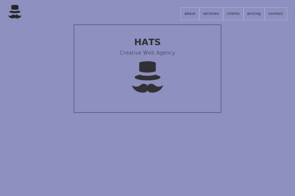 Шаблон для сайта Hats - Giveaway agency template