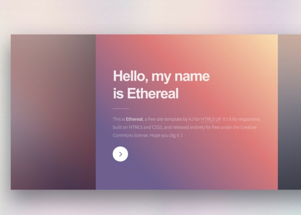 Шаблон для сайта Ethereal by HTML5 UP